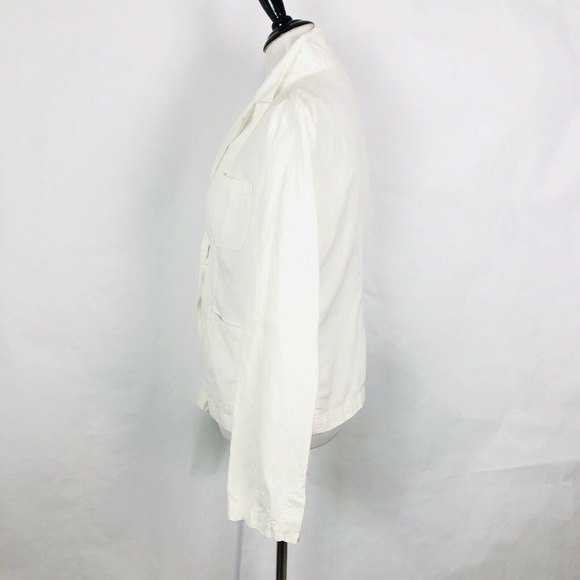 Sisley Blazer Jacket Cotton Flax Linen Blend - Picture 4 of 8